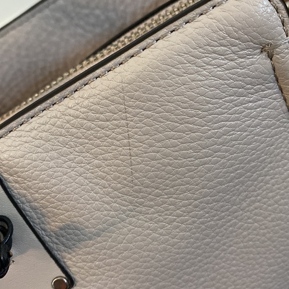 Rebecca Minkoff Bree Large Top Zip Leather Satchel In Putty - Picture 10 of 16